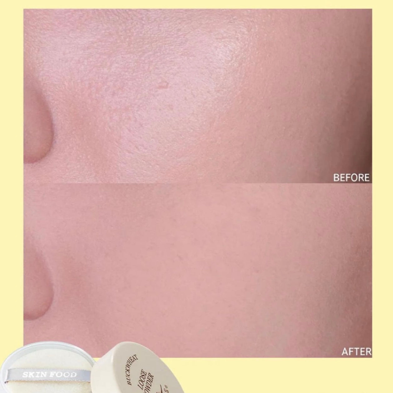 千萬不要停產❤️🔥| Skinfood親膚小麥持久定妝霧感有色碎粉 Skinfood Backwheat Loose Powder🌾