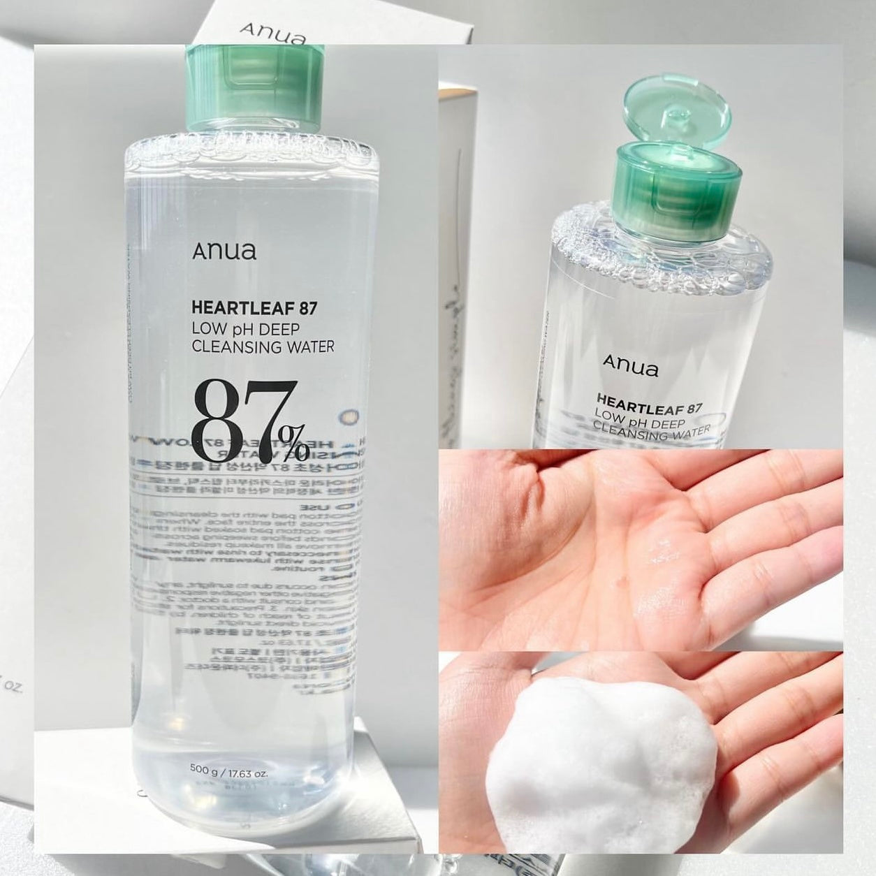送起泡器✨ANUA 魚腥草低刺激弱酸性卸妝水🫧| ANUA Heartleaf 87% Low pH Deep Cleansing Water💧