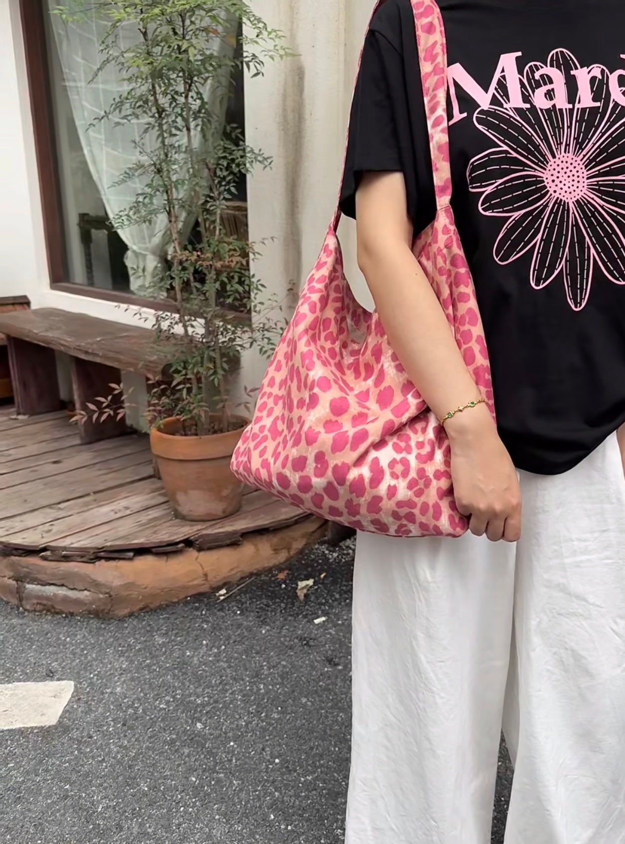 Emis 樹莓復古做舊豹紋包🍒
