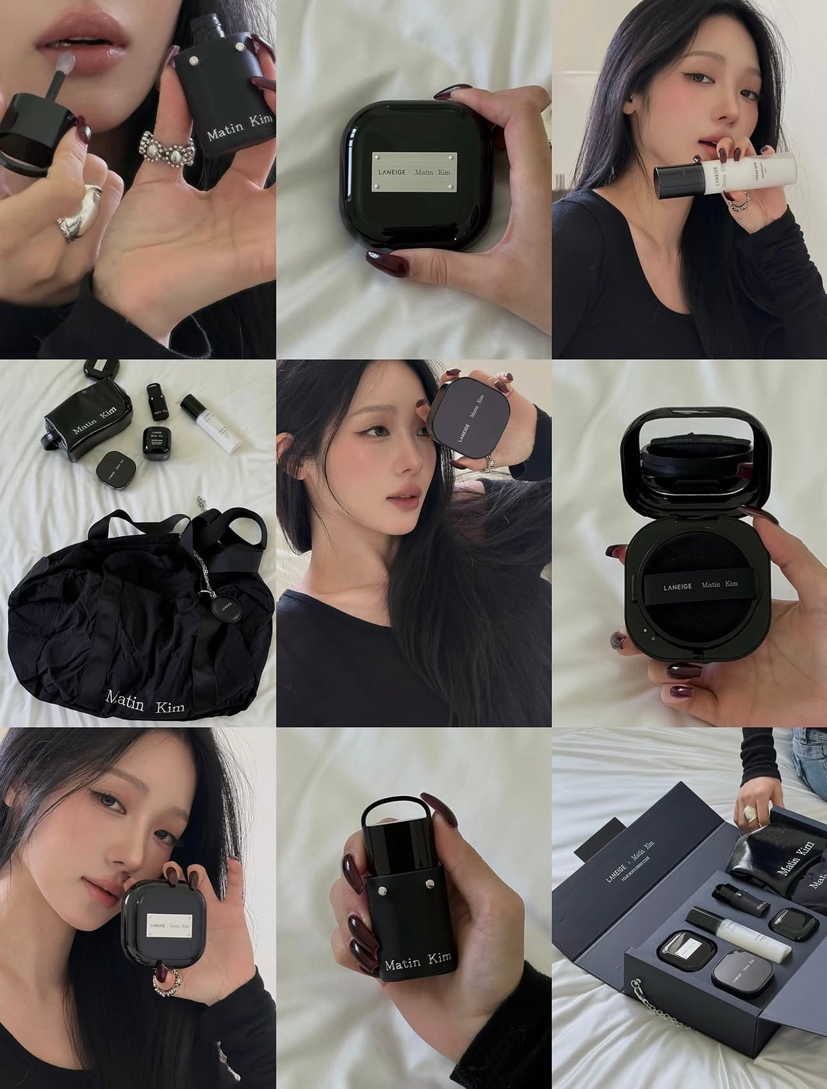 送極限黑化妝包 ✨ Laneige × Matin Kim 超持妝三效氣墊柔焦蜜粉
