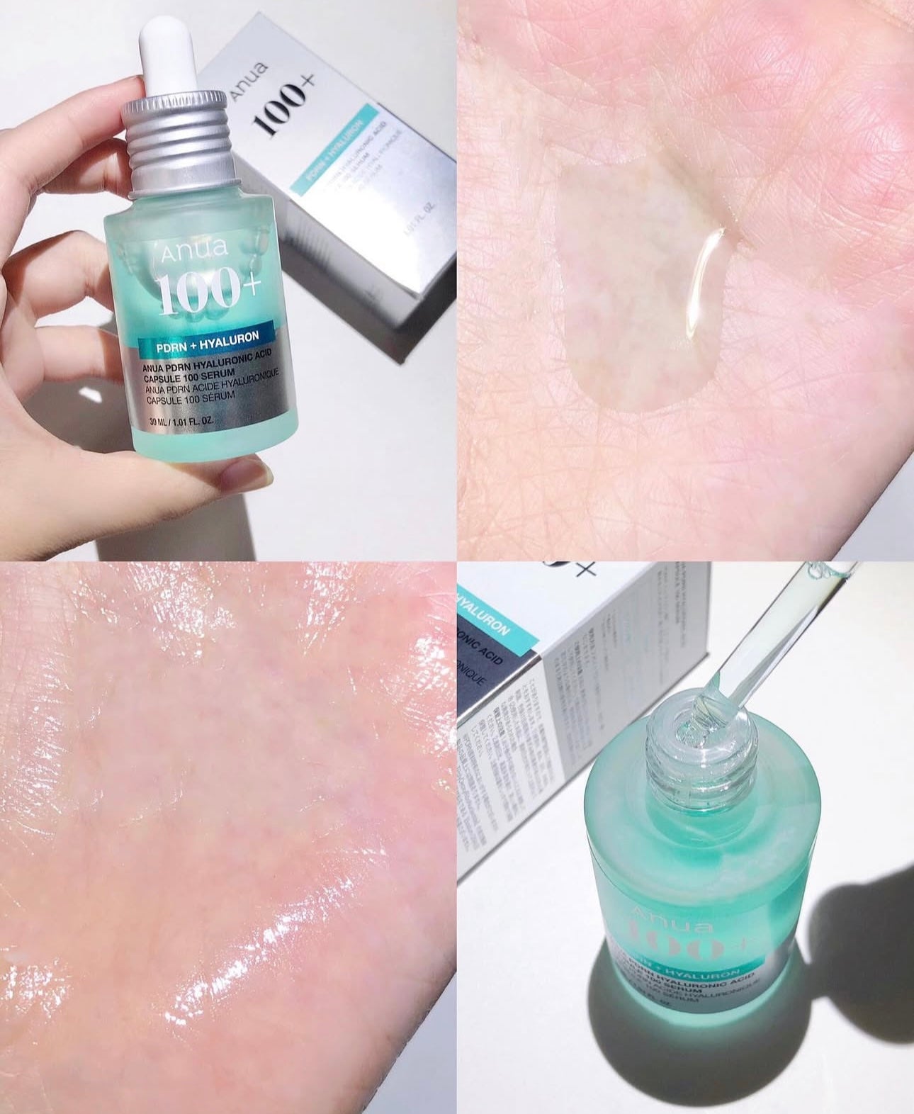 精華+面霜套裝🩵水光肌的秘密武器🪄| Anua PDRN 透明質酸膠囊超強補濕精華 🌊 醫美級水光修復精華✨ 化解榜保濕精華 第1名🏆| Anua PDRN Hyaluron Capsule 100 Serum💧