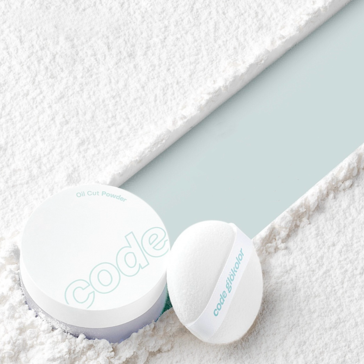 韓國小眾品牌🩵Code GloKolor 純素控油定妝柔焦毛孔蜜粉Code GloKolor Vegan Oil Cut Powder