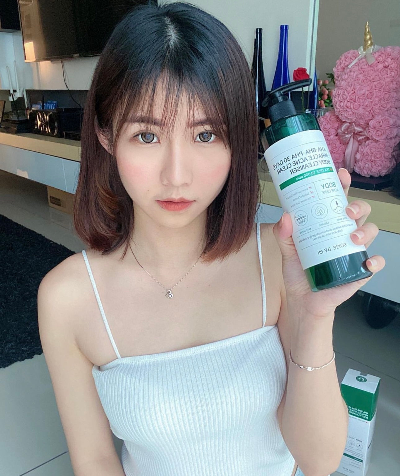 Somebymi茶樹三酸功能性抗痘沐浴乳400ml | 有效緩解背部胸部痘痘🌿
