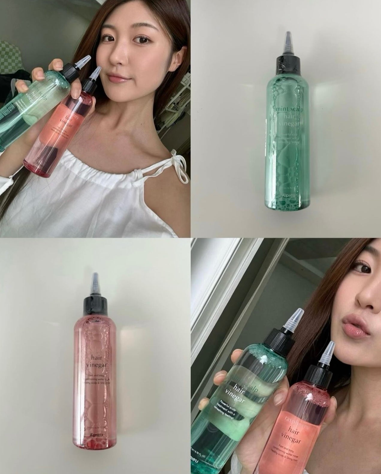 新包裝共600ml✨涼感去油🍃| Apieu 薄荷蘆薈涼感去油護髮醋 Apieu Mint Scalp Hair Vinegar🫧