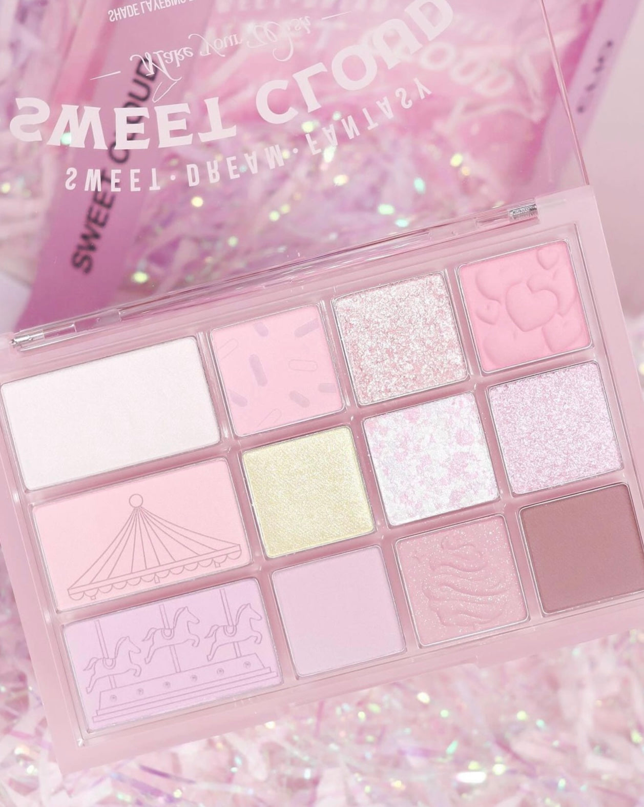 Clio Shade & Shadow Palette 05 Sweet Cloud 05旋轉木馬12色眼影盤🔮🦄