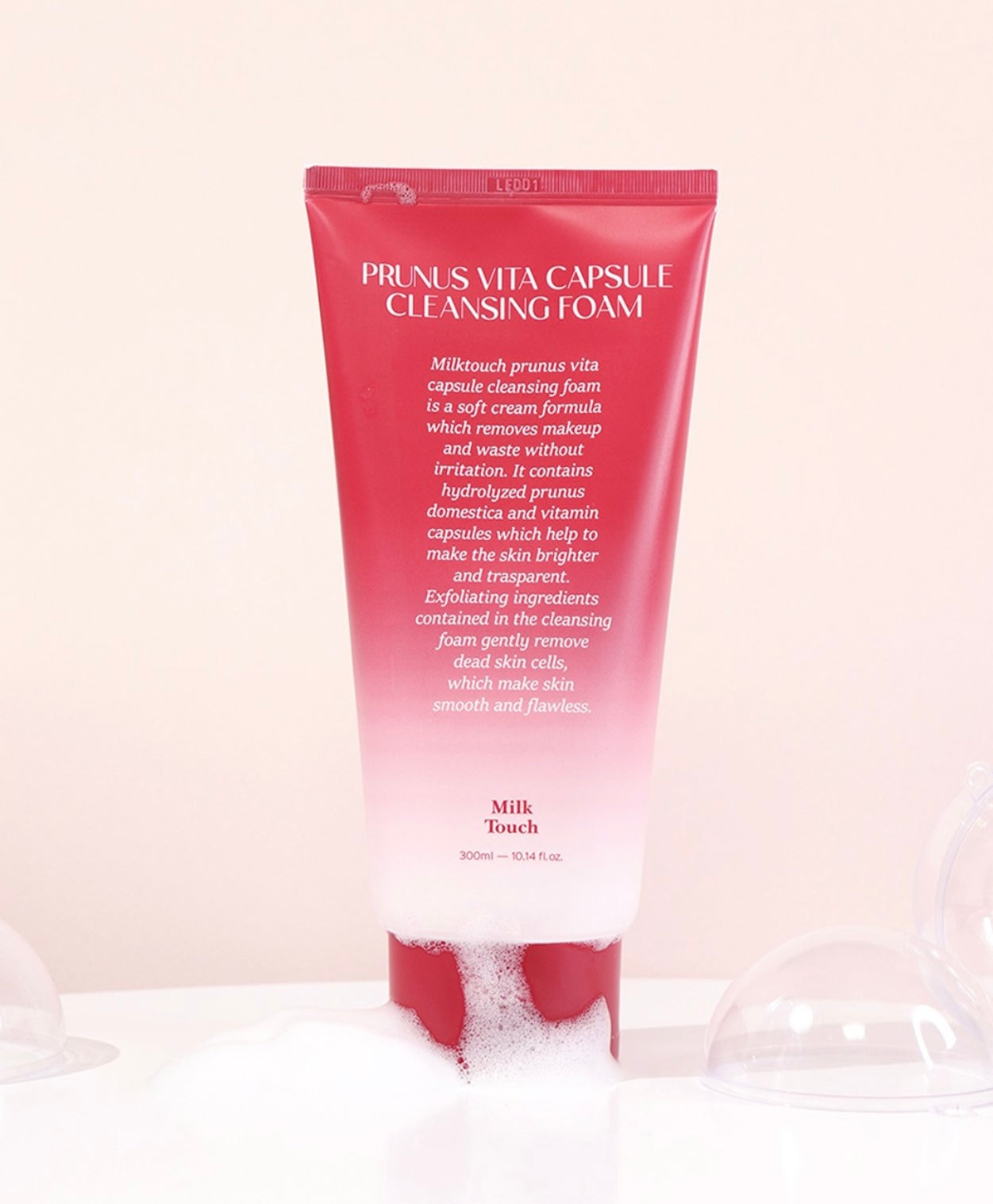 自留✨Milk Touch維他命膠囊亮白深層潔淨洗面乳❤️| Milk Touch Prunus Vita Capsule Cleaning Foam