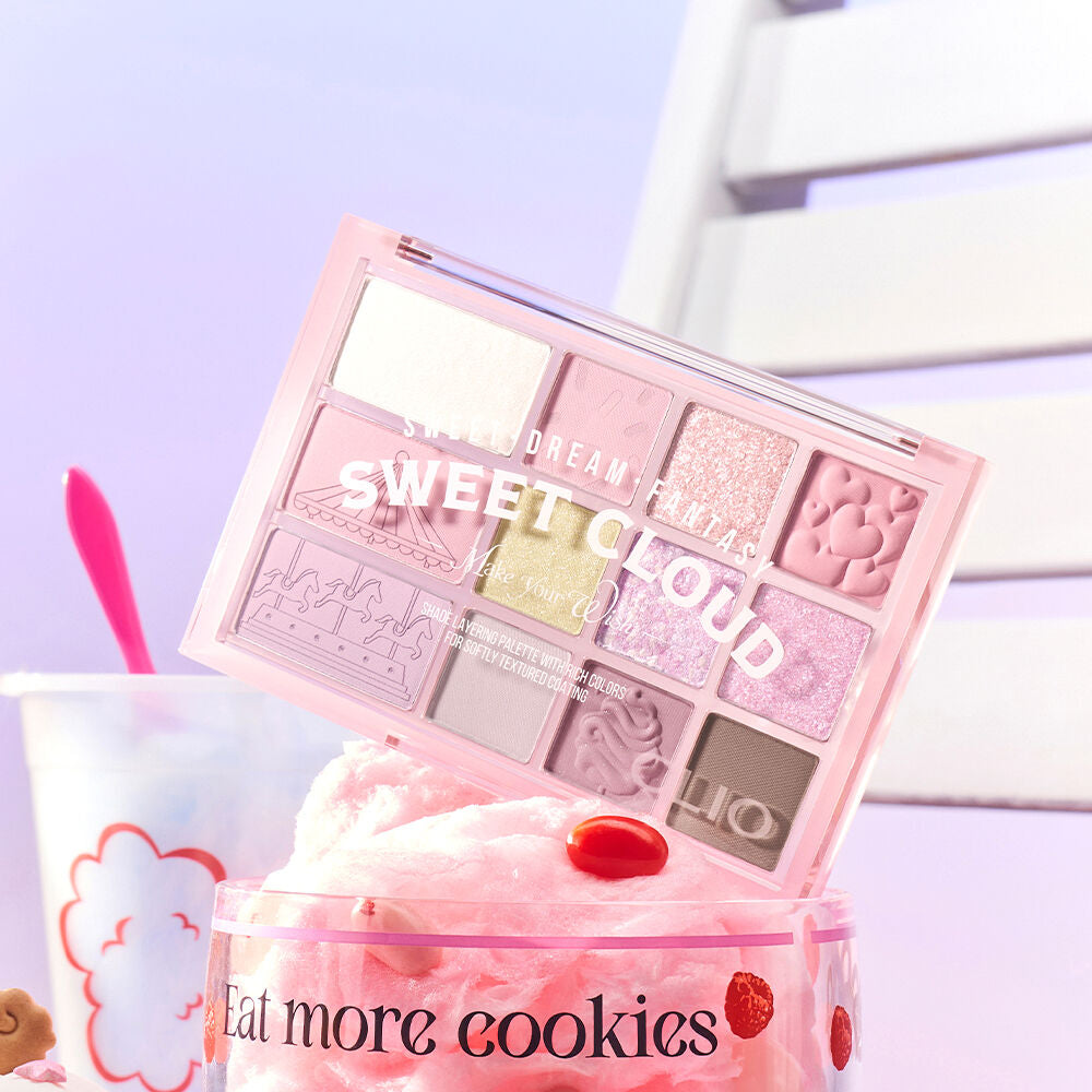 Clio Shade & Shadow Palette 05 Sweet Cloud 05旋轉木馬12色眼影盤🔮🦄