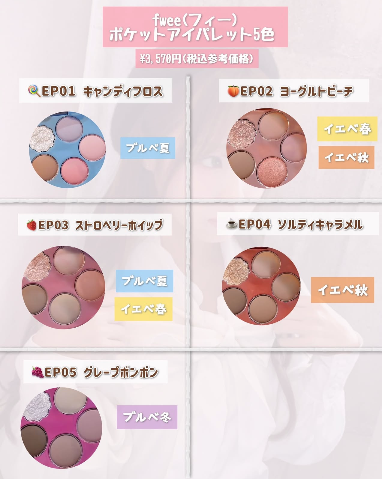 最新推出🍬fwee超可愛口袋眼影盤 🎨