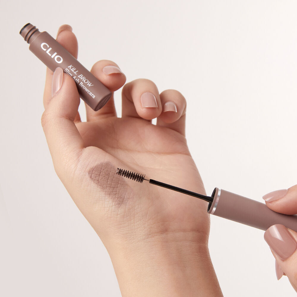 1+1裝✨CLIO Kill Brow Slim Ash Browcara 極細灰調染眉膏🤎
