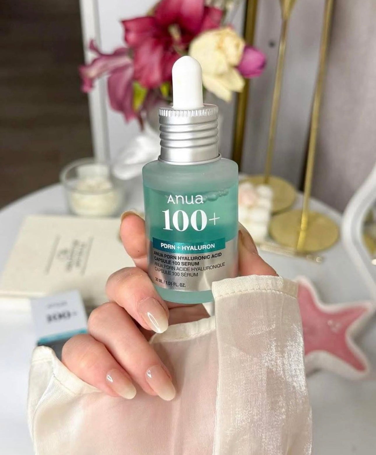 送面霜+棉片🩵水光肌的秘密武器🪄| Anua PDRN 透明質酸膠囊超強補濕精華 🌊 醫美級水光修復精華✨ 化解榜保濕精華 第1名🏆| Anua PDRN Hyaluron Capsule 100 Serum💧