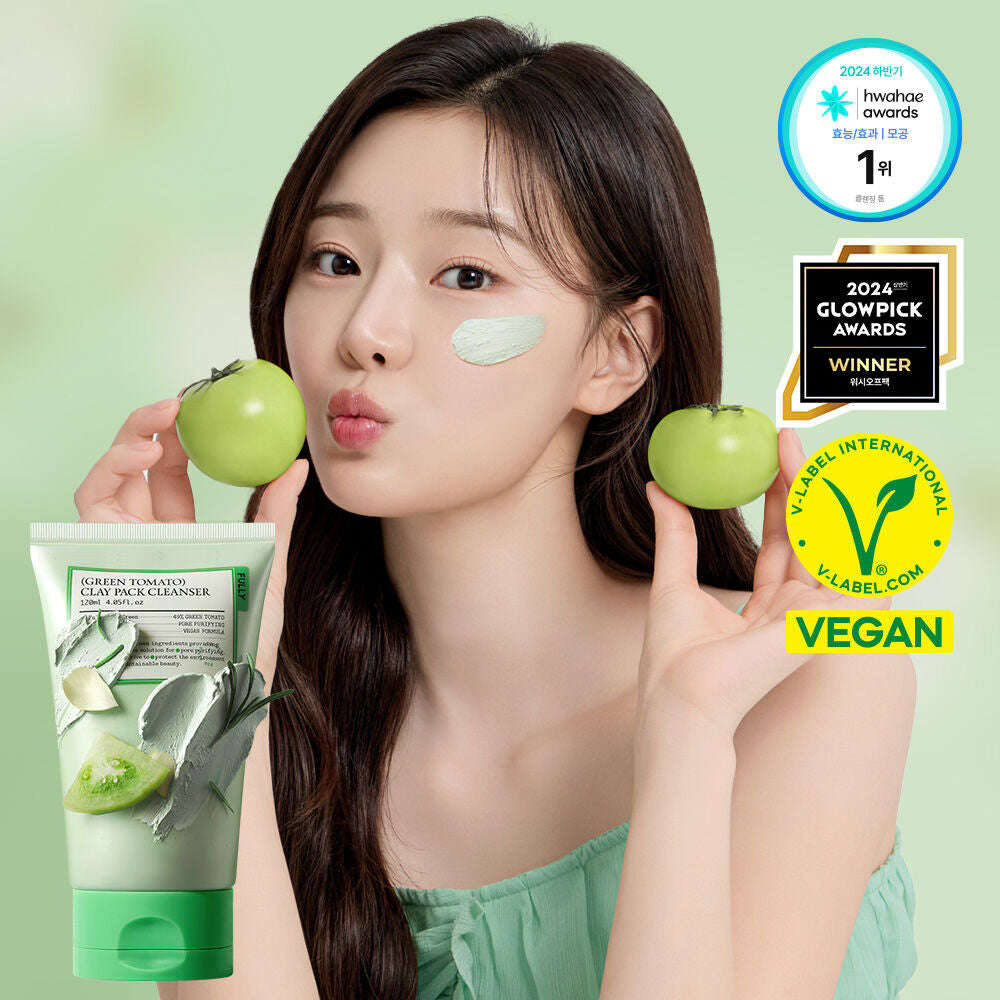 洗面+泥膜2合1💚FULLY & Green Tomato Clay Pack Cleanser綠蕃茄泥膜潔面