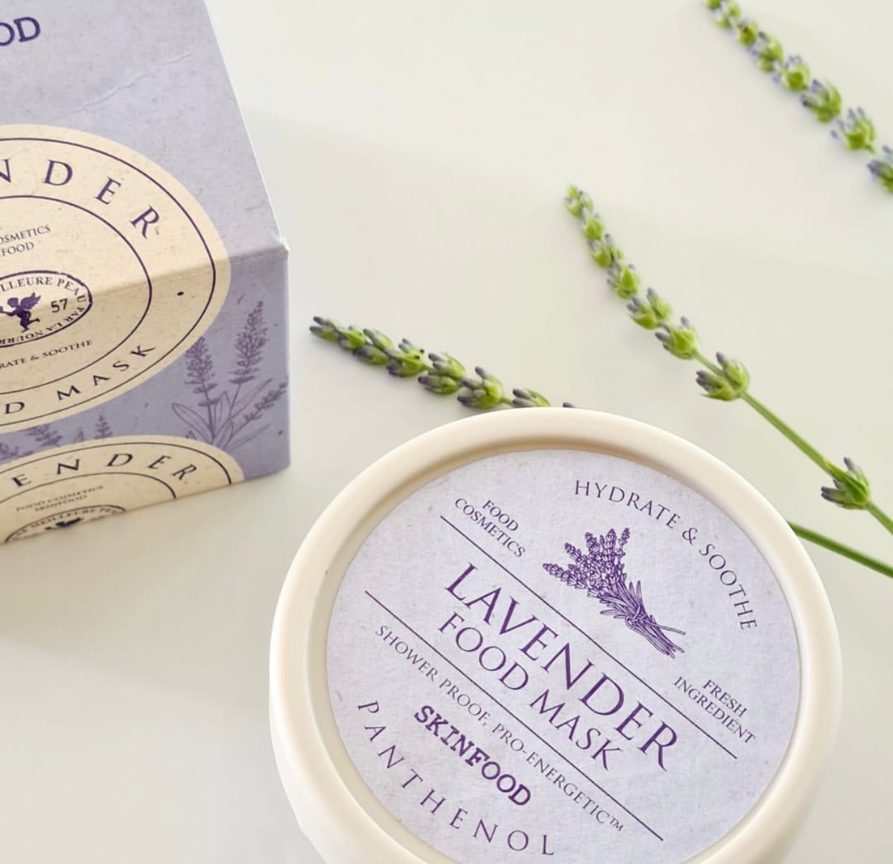 療癒舒壓 💆🏼♀️| SkinFood Food Mask Lavender 草本薰衣草保濕減壓舒敏果凍面膜🪻