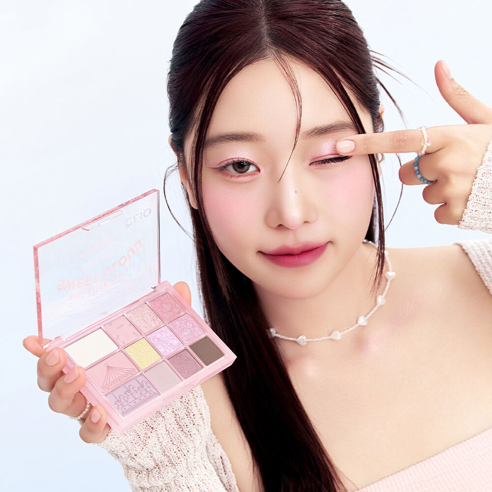 Clio Shade & Shadow Palette 05 Sweet Cloud 05旋轉木馬12色眼影盤🔮🦄