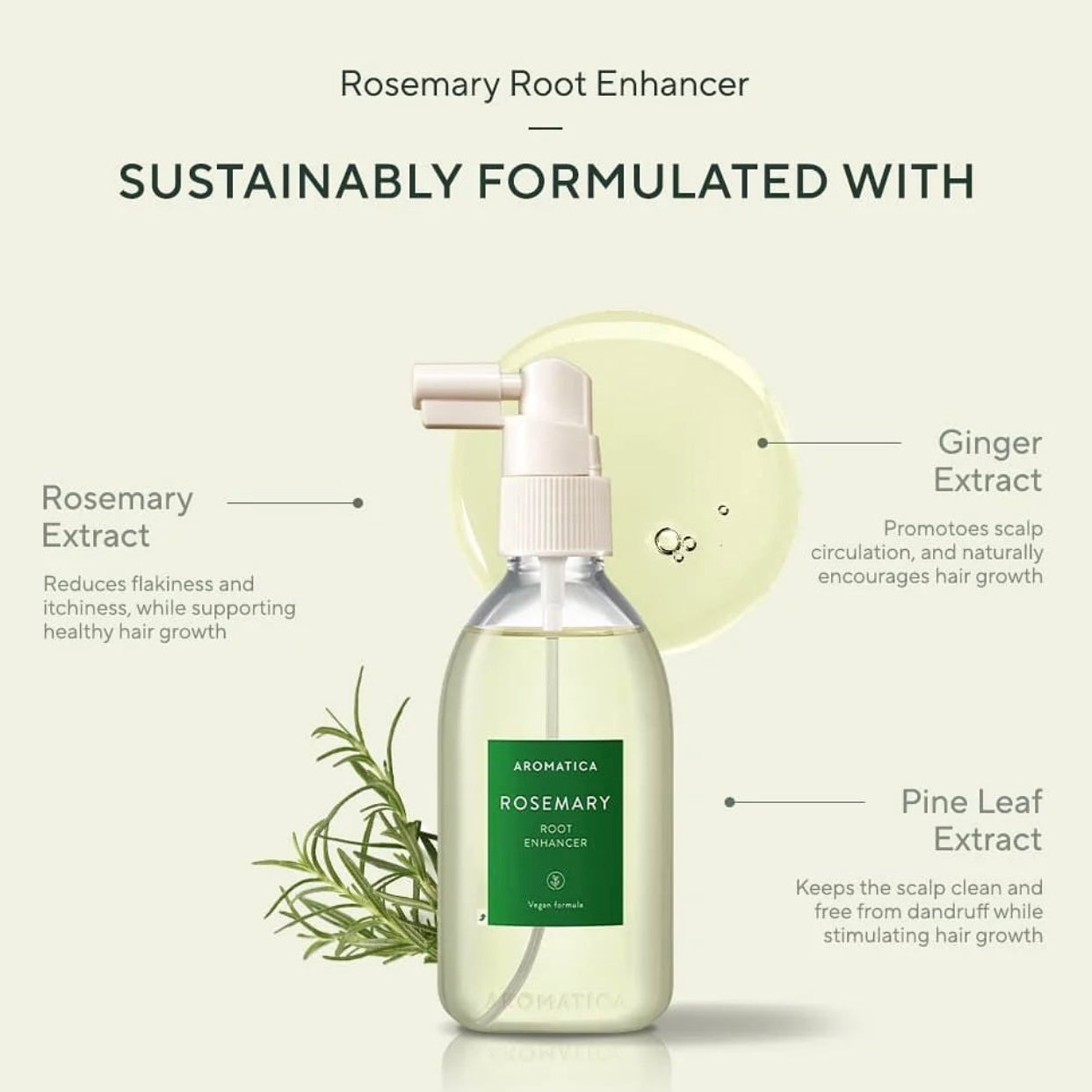 送茶樹30ml✨Aromatica 迷迭香去油清爽修護髮根精華噴霧套裝🌿 | 活化頭皮🌟