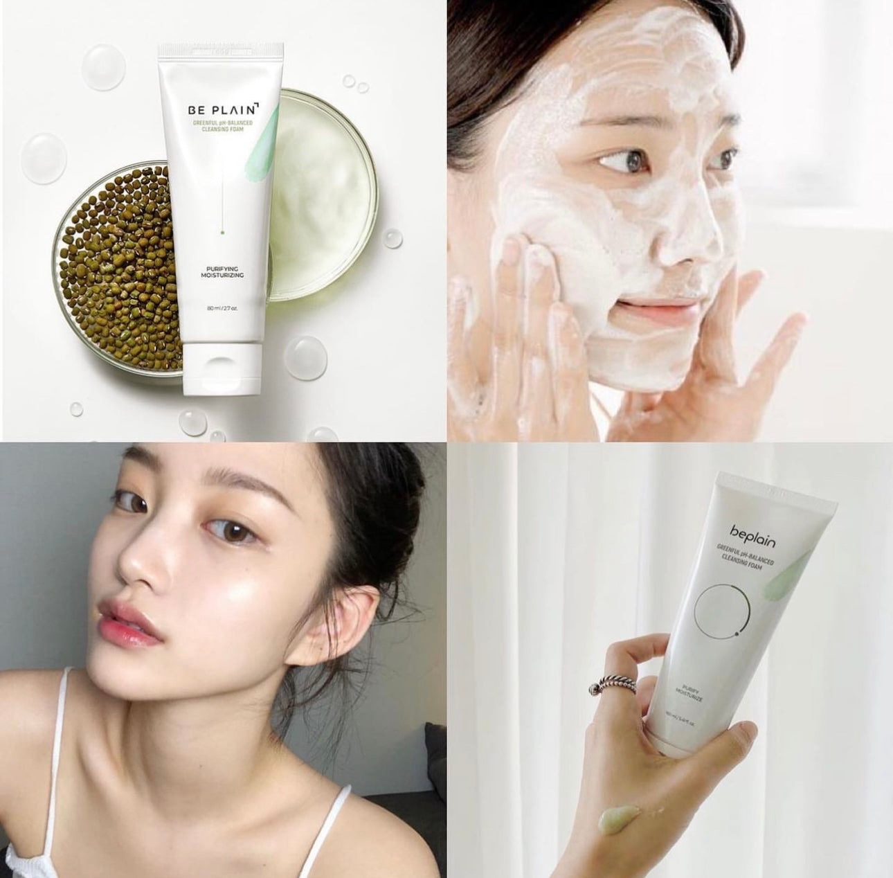 化解榜No.1✨Beplain x JOGUMAN 聯名1+1套裝 💚🦖 平衡pH值氨基酸絲滑綠豆洗面奶 Beplain Greenful pH-balanced Cleansing Foam