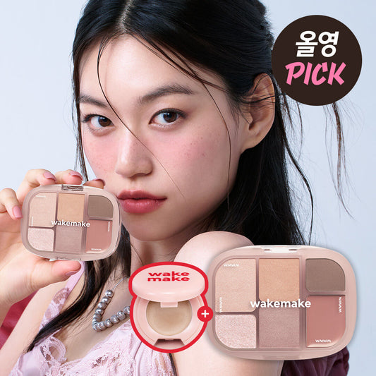 送萬用霜✨Wakemake Soft Sheer Multi Palette六色多功能彩妝盤