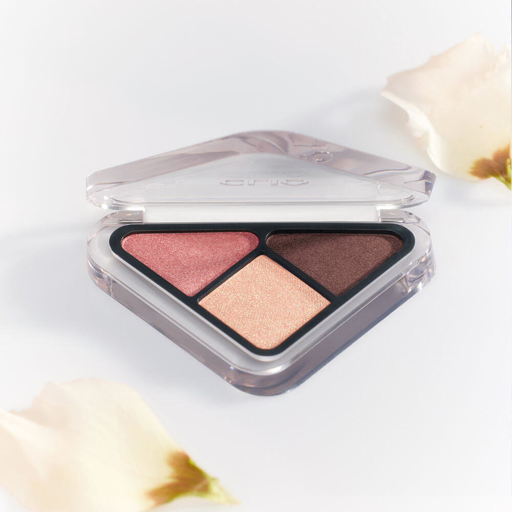 送mini唇釉✨Clio 三角造型眼影盤禮物套裝🎁🩶 Clio Essentail Shadow Tap