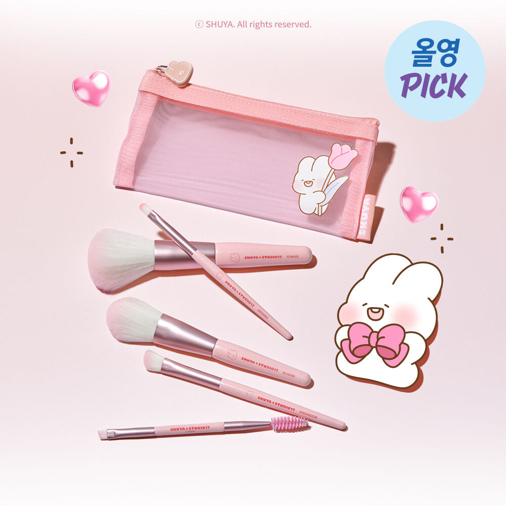 Studio17 x Shuya 全面化妝掃+收納袋限定版套裝 Portable Makeup Brush Set✨