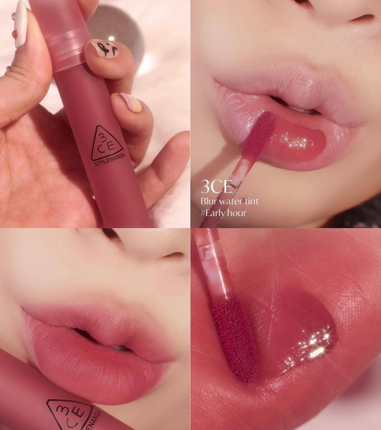 送mini唇釉+ 心心匙扣✨|3CE自然柔和雲霧持久唇釉Blur