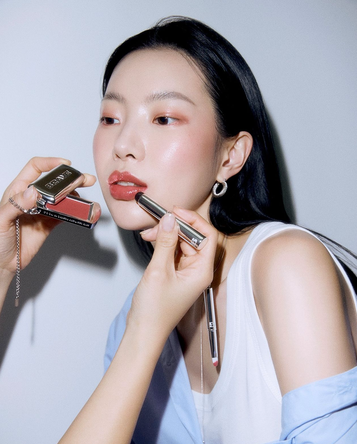 唇頰霜 X首飾🩶BRAYE 全銀便攜唇頰兩用霜BRAYE WEARING COOLNESS LIPSLEEK ᡣ𐭩