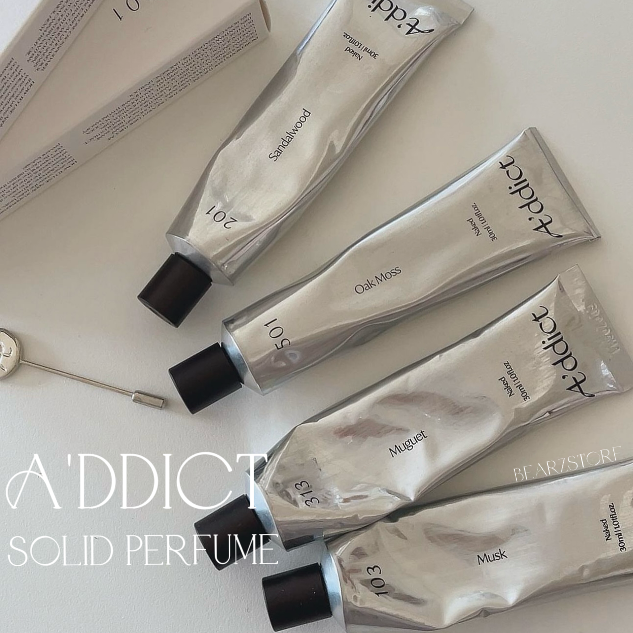 Liz推薦之物 擁有獨一無二香獨特體香
💫| A'DDICT 管狀固體香水膏 A’ddict Solid Perfume 🩶
