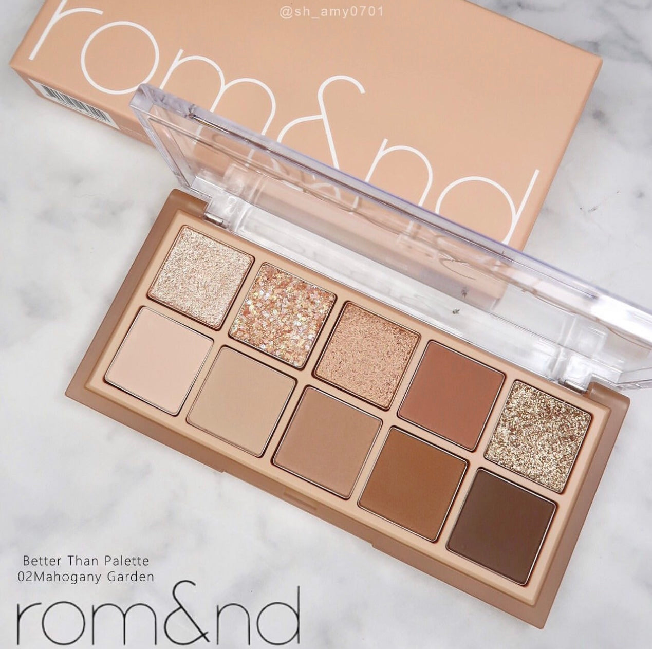 Romand 花園系列十色眼影盤Better Than Palette