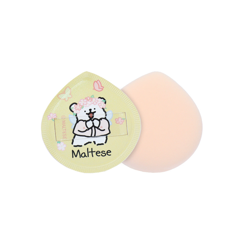Maltese超可愛線條狗化妝粉撲系列🐶