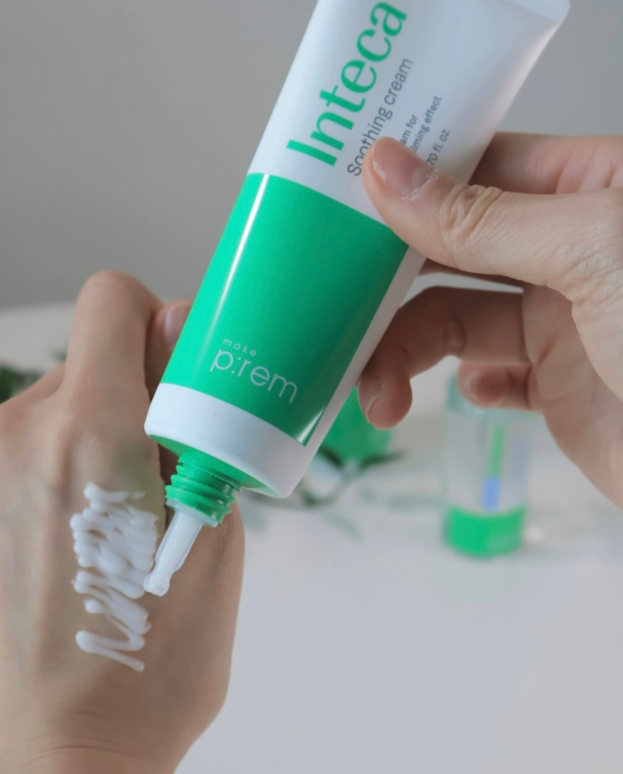 即時舒緩肌膚🌿 Make prem 專利積雪草抗痘強效舒緩保濕面霜💚| Make prem Inteca Soothing Cream