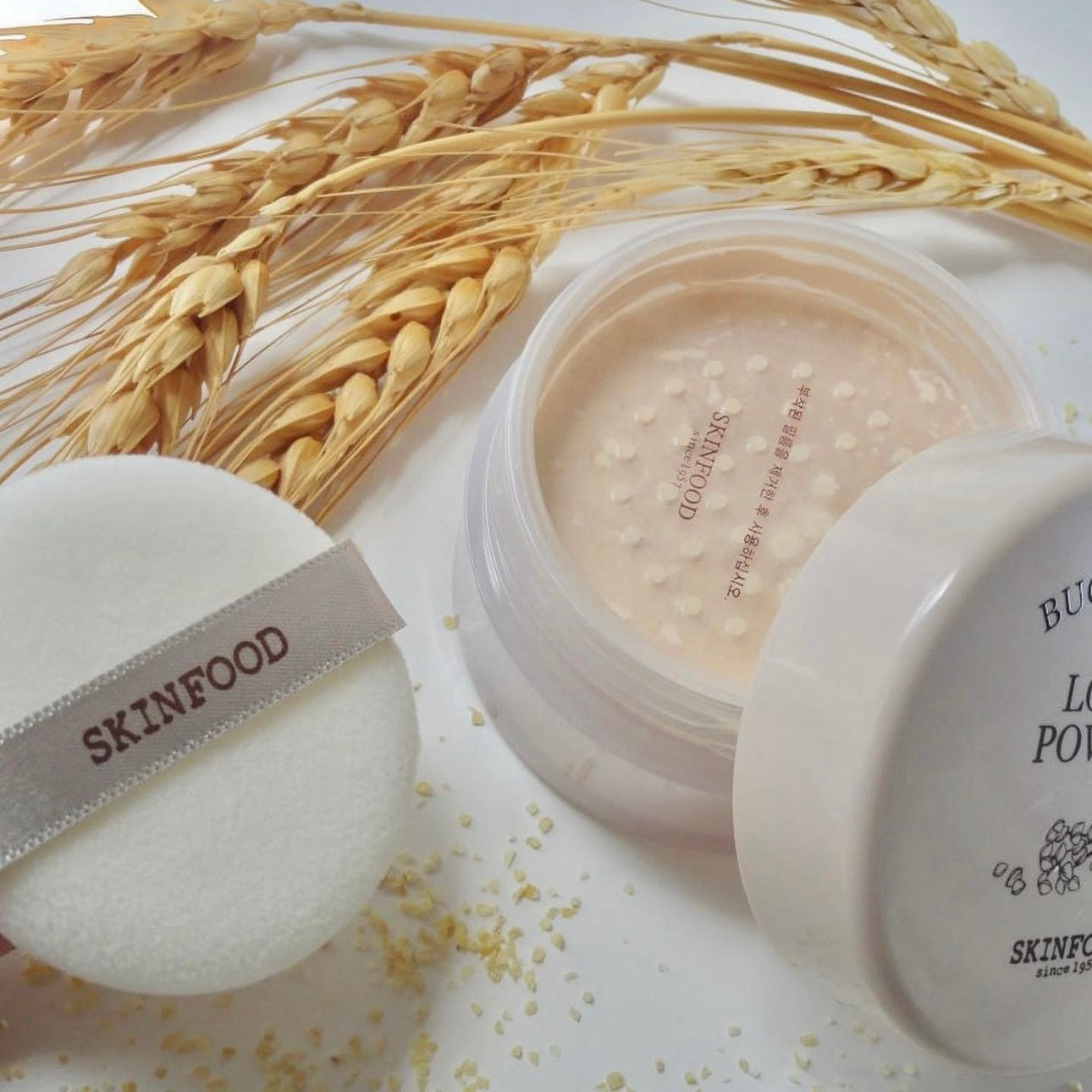 千萬不要停產❤️🔥| Skinfood親膚小麥持久定妝霧感有色碎粉 Skinfood Backwheat Loose Powder🌾