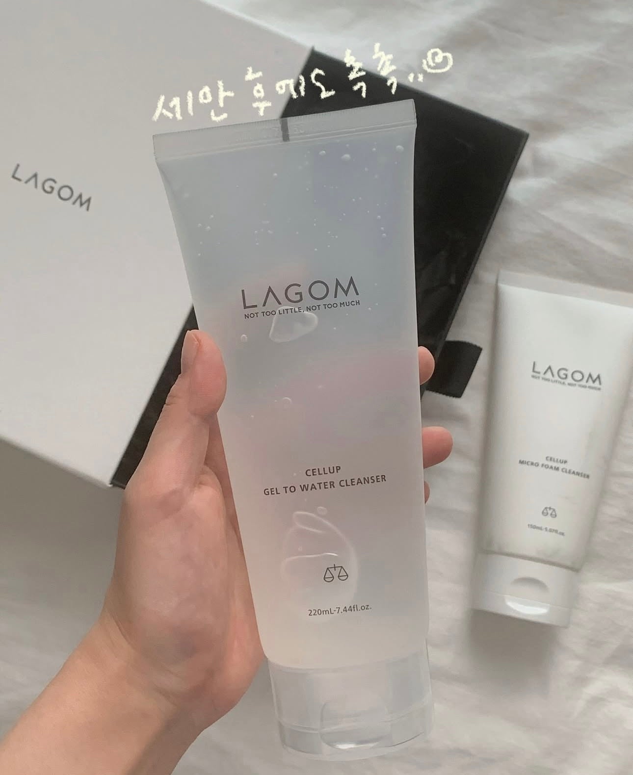 高回購潔面✨LAGOM CELLUP GEL TO WATER CLEANSER早安無泡潔面啫喱🤍