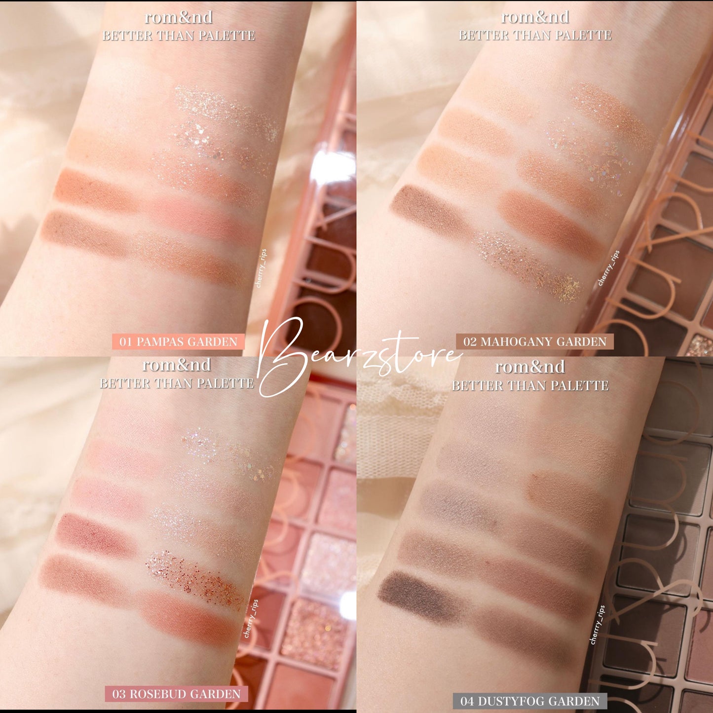 Romand 花園系列十色眼影盤Better Than Palette