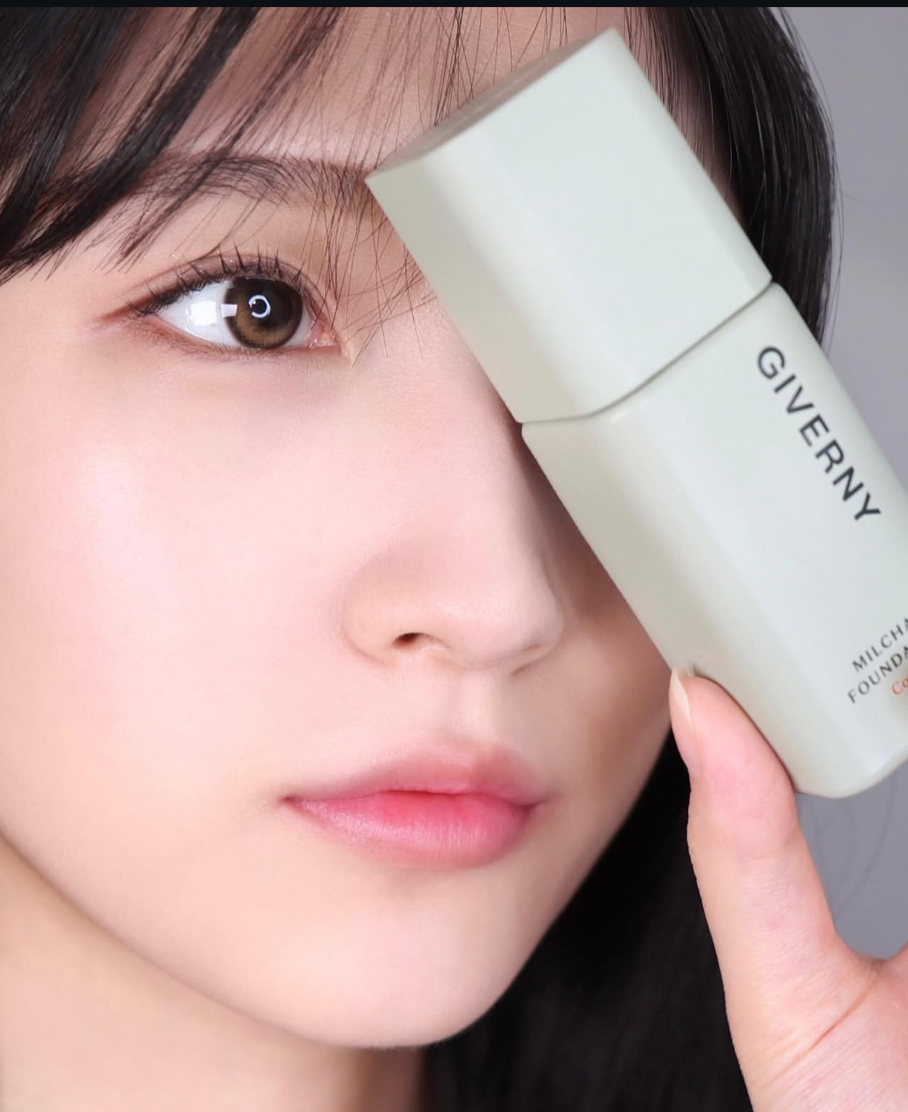 送粉底掃+粉撲✨3秒貼合粉底 💫Giverny 極緻絲光持妝粉底液 Milchak Cover Foundation SPF30, PA++