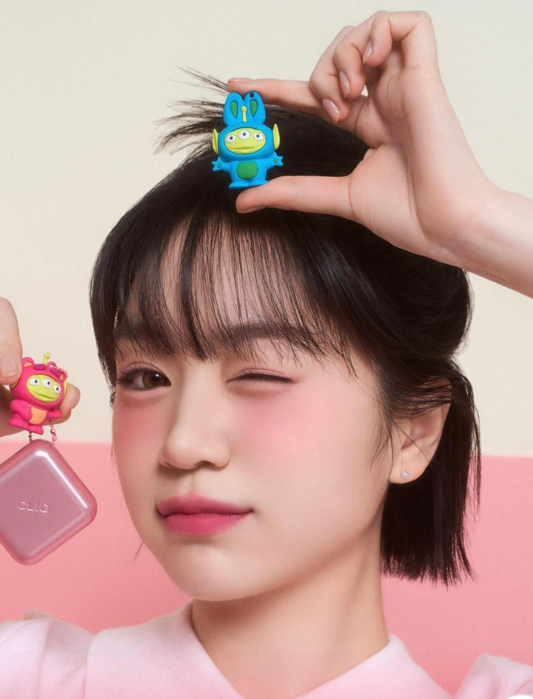 送三眼仔匙扣✨Clio x Toy Story Essentail Lipcheek Tap Lip&Cheek Balm 腮紅唇釉兩用💕