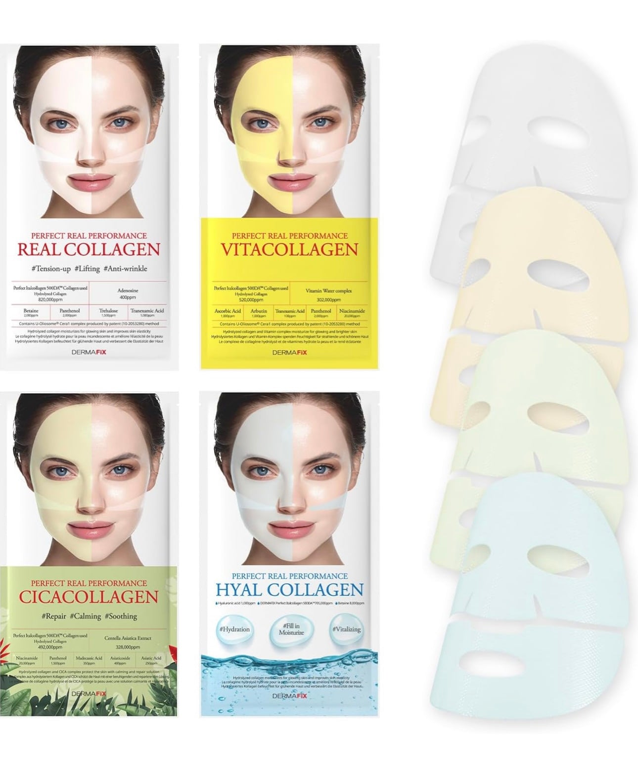 醫美等級面膜🩺DERMAFIX 膠原蛋白凝膠面膜 🥚| DERMAFIX Perfect Real Performance Mask