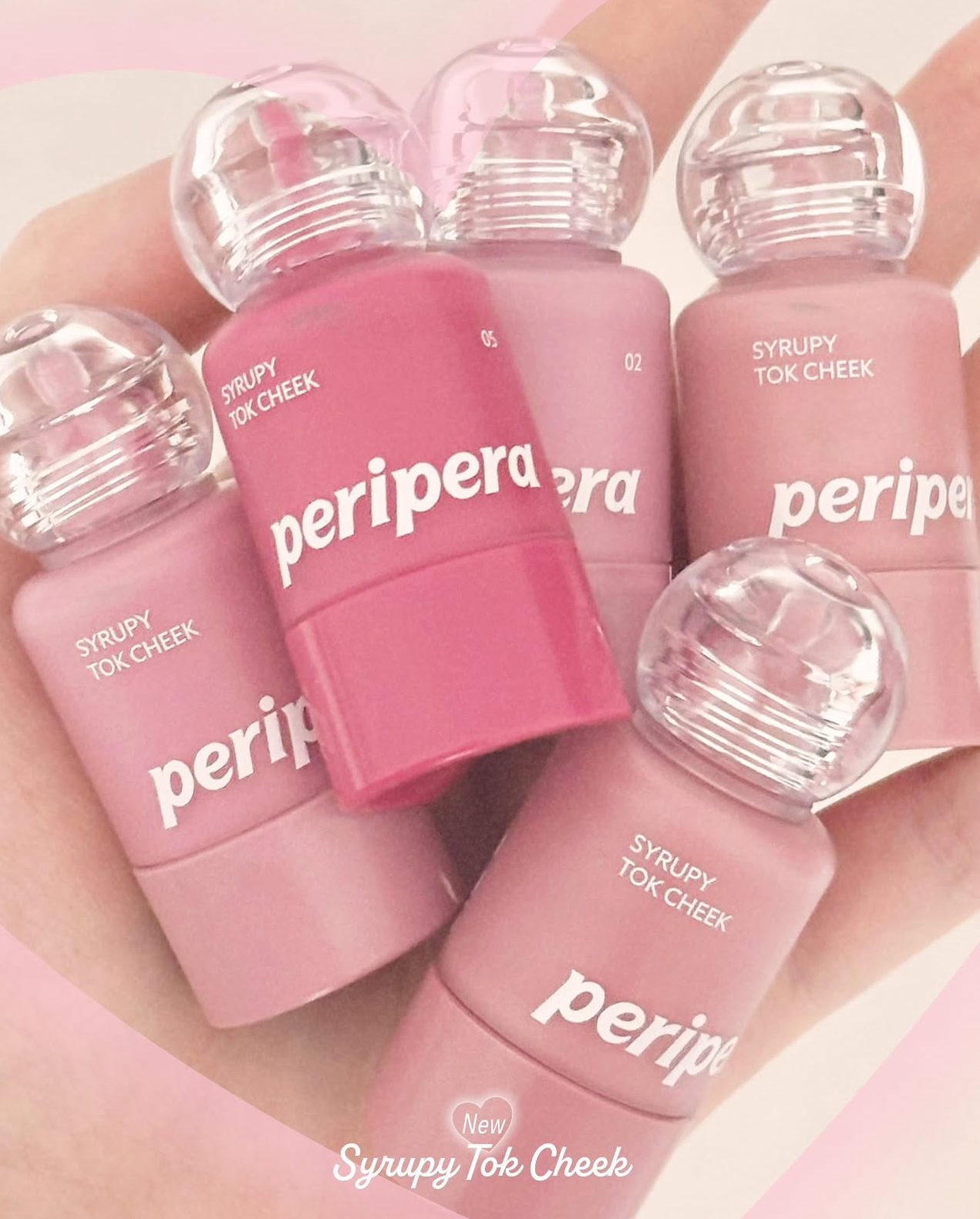 送心型嘭嘭粉撲*2 💝 PERIPERA 小奶瓶牛奶肌液體腮紅| PERIPERA Syrupy Tok Cheek小奶瓶牛奶肌液體腮紅🍼💖