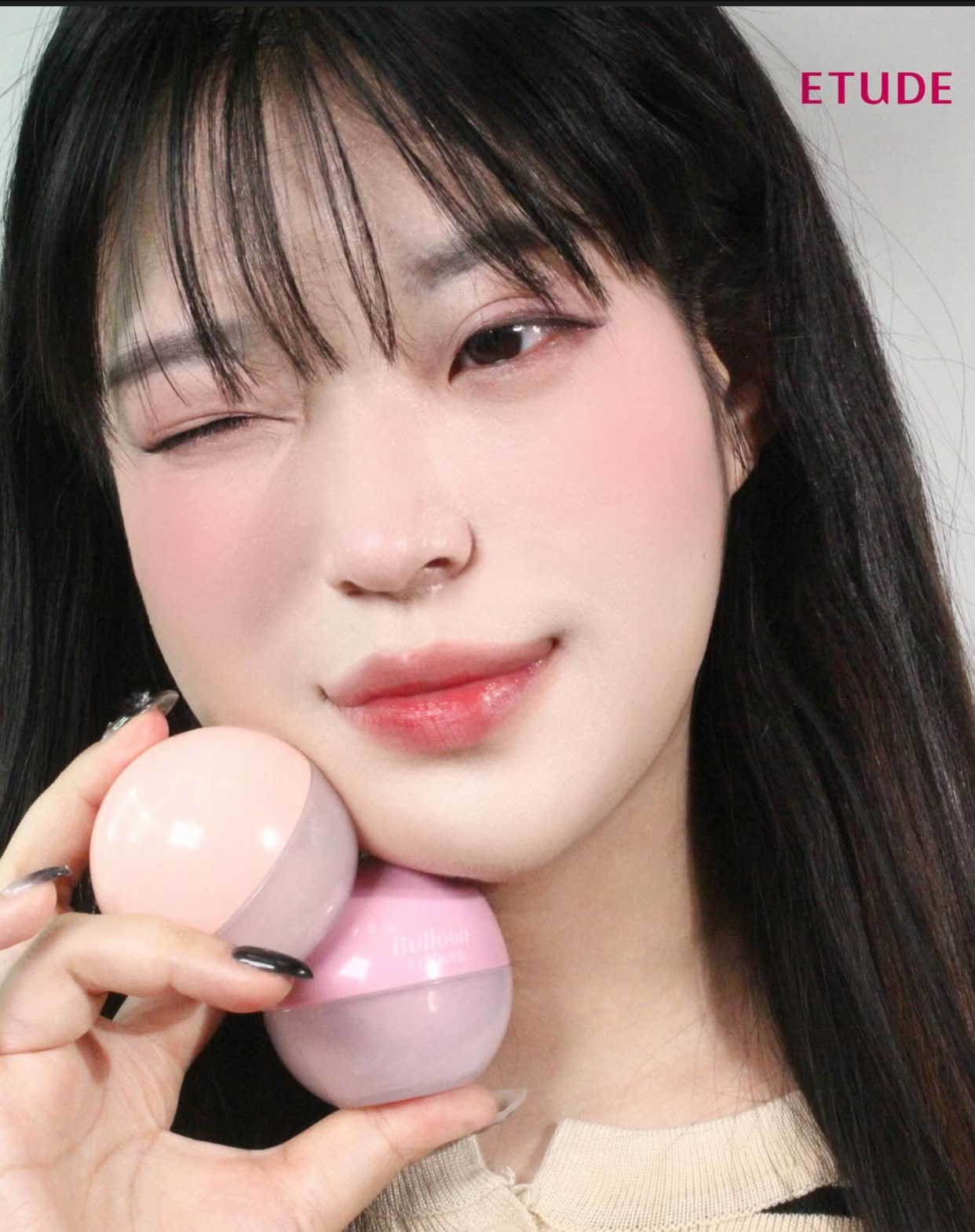 送波波mini版!Etude 圓潤可愛粉餅腮紅波波🔮| Etude Balloon In Cheek