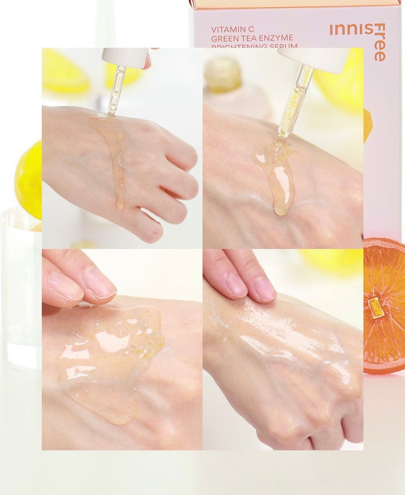 4倍淨亮 瞬效拋光 🔸| Innisfree x Kuromi 維C 溫和淨白透亮淡斑精華限量套裝💛 Innisfree Vita C Green Tea Enzyme Brightening Serum Special Set