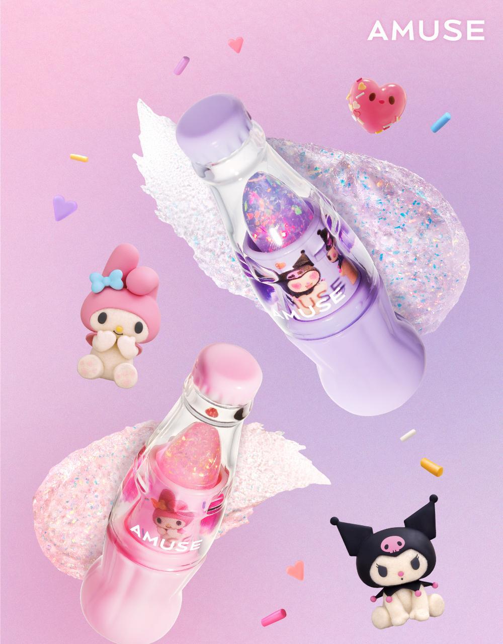 AMUSE 汽水閃爍水光護唇膏🧃🫧| AMUSE SPARKLE SODA LIP BALM X Melody & Kuromi🍬✨