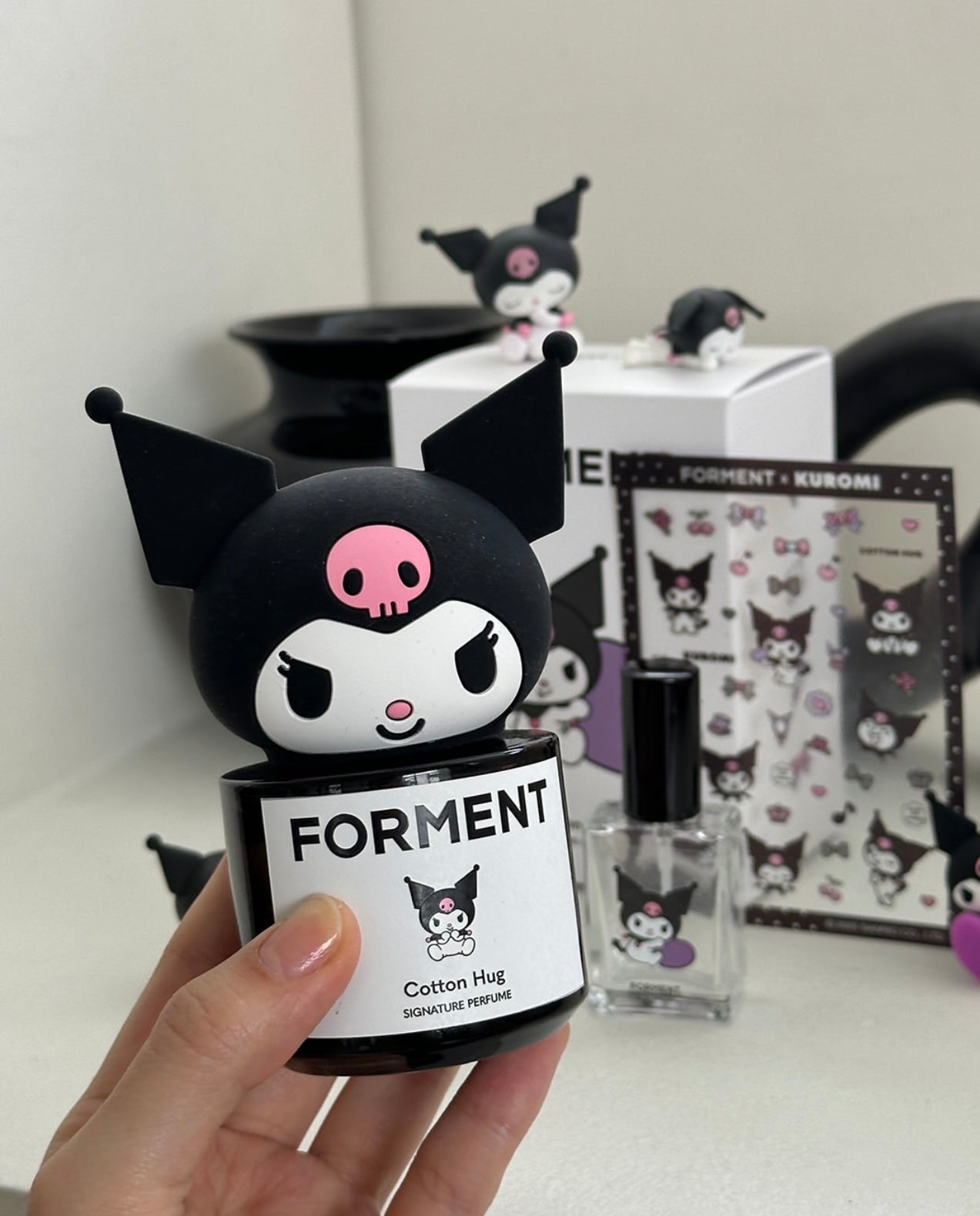 炸裂聯名💜🖤Forment x Kuromi 20周年紀念限定大頭香水套裝