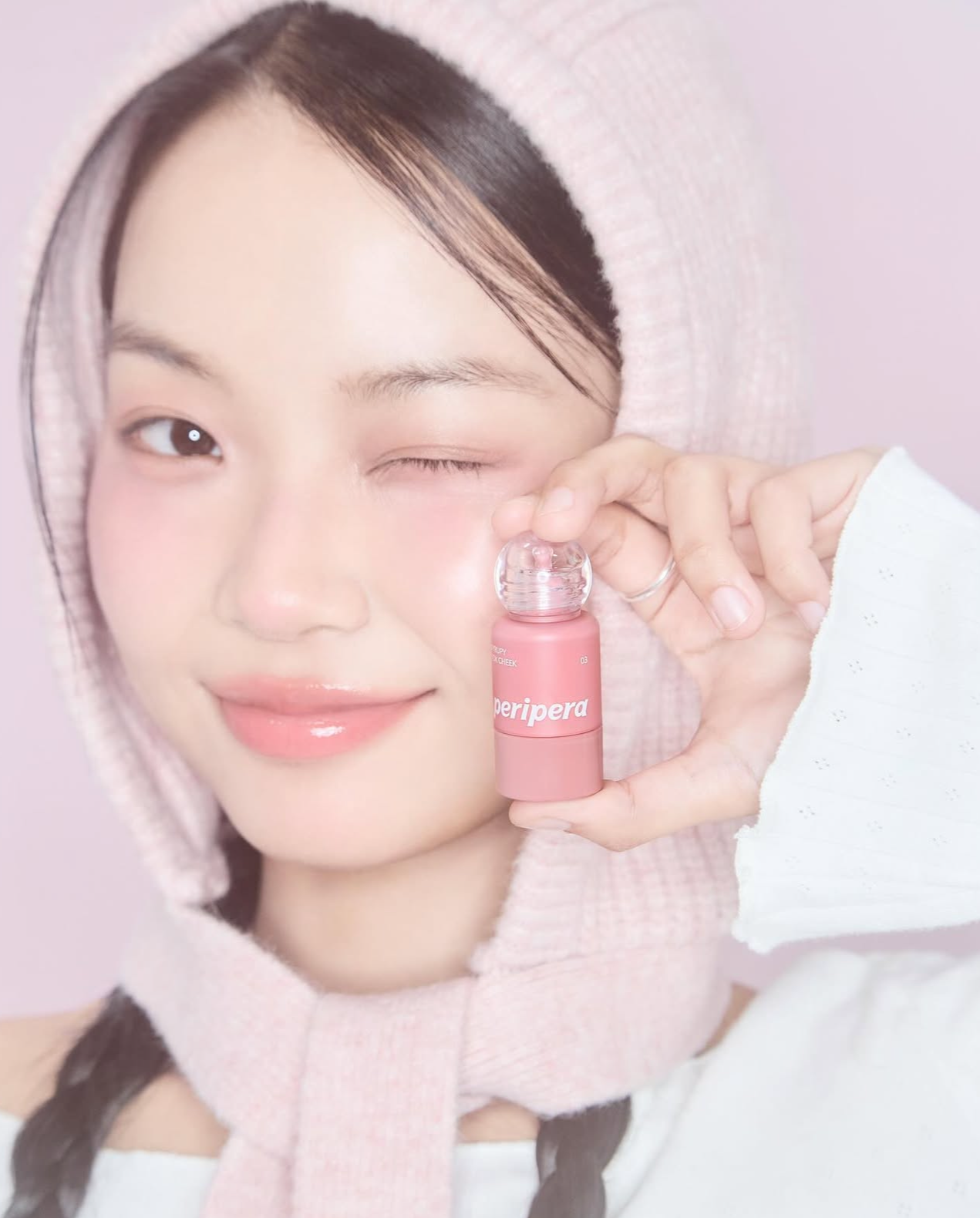 送心型嘭嘭粉撲*2 💝 PERIPERA 小奶瓶牛奶肌液體腮紅| PERIPERA Syrupy Tok Cheek小奶瓶牛奶肌液體腮紅🍼💖