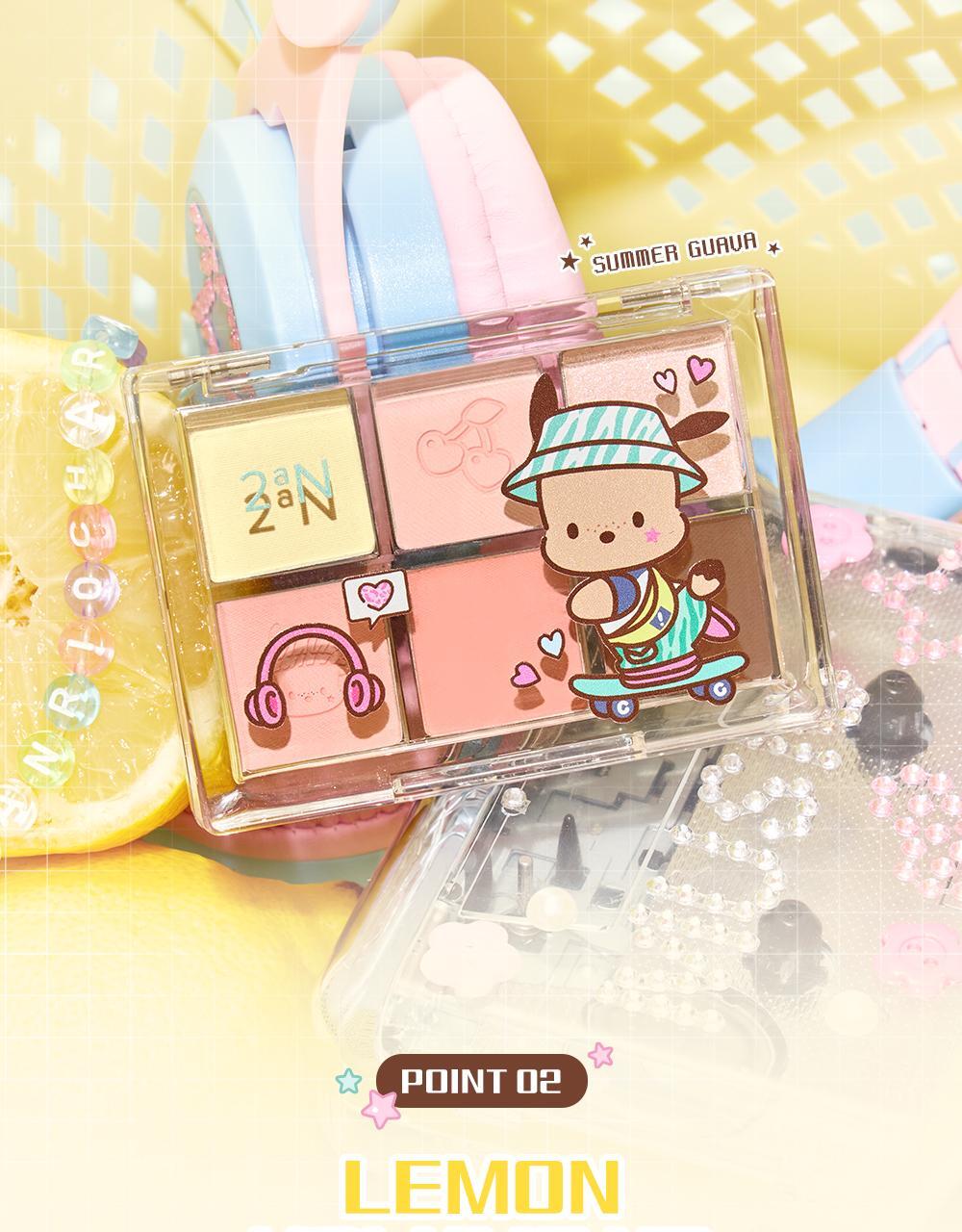 送卡片貼紙✨2aN Sanrio Edition Better Me Eye Palette 6色眼影盤✨