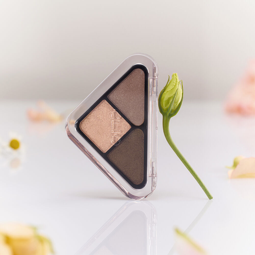 送mini唇釉✨Clio 三角造型眼影盤禮物套裝🎁🩶 Clio Essentail Shadow Tap