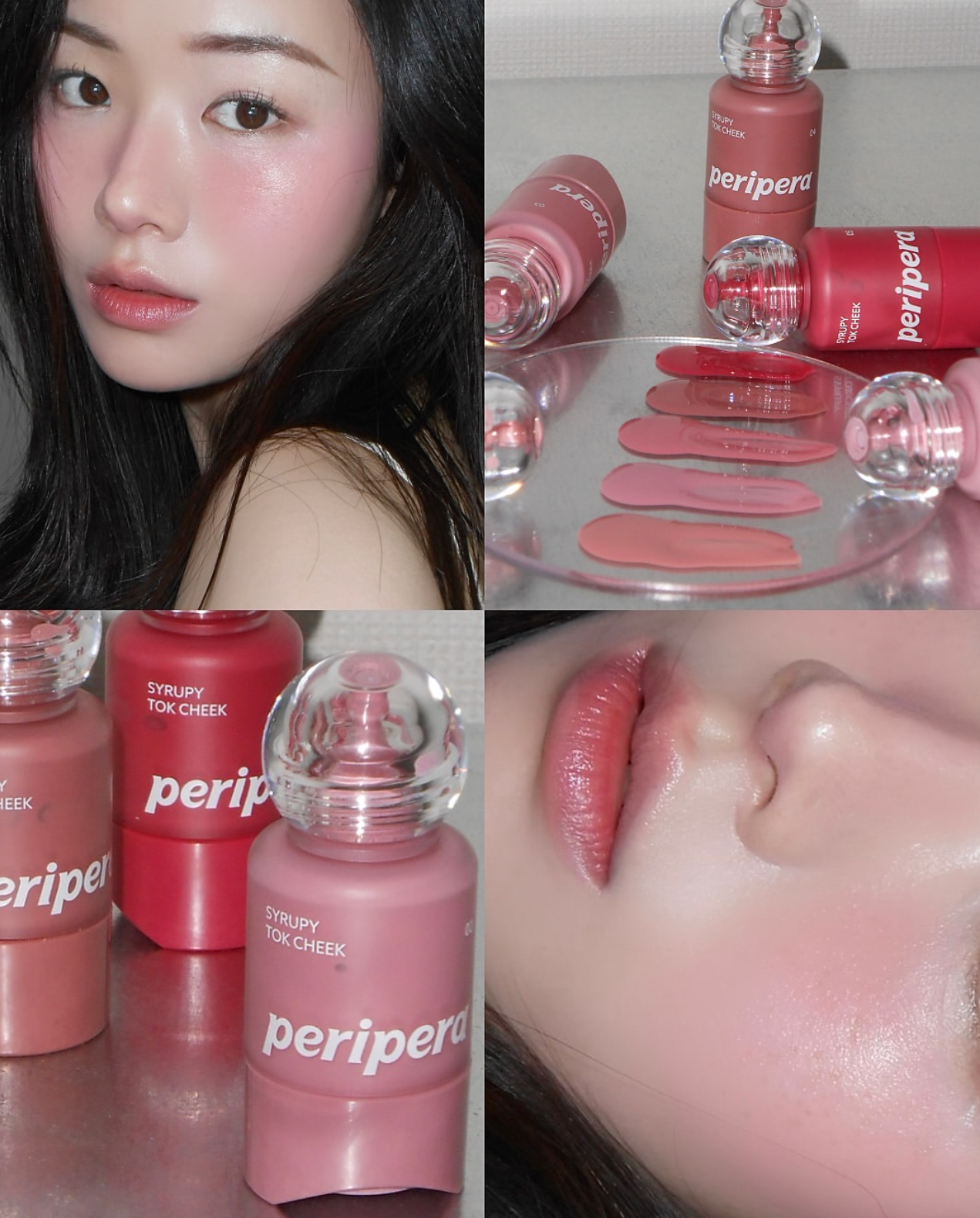 送心型嘭嘭粉撲*2 💝 PERIPERA 小奶瓶牛奶肌液體腮紅| PERIPERA Syrupy Tok Cheek小奶瓶牛奶肌液體腮紅🍼💖
