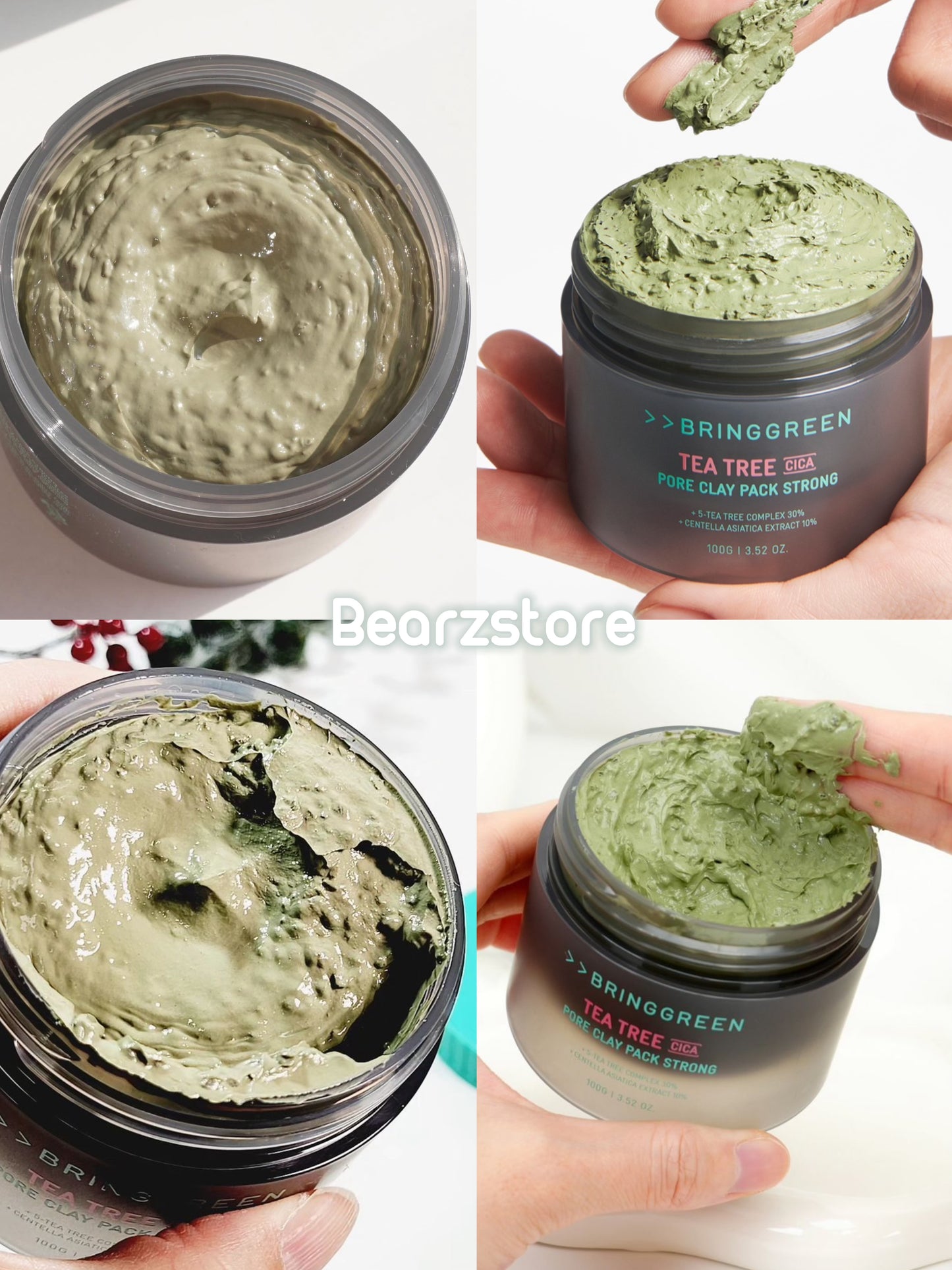 Bring Green 積雪草茶樹修護毛孔深層清潔泥膜加強版🍃|Bring Green Tea Tree Cica Pore Clay Pack Strong💚