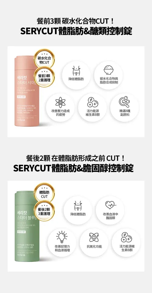 SERY BOX Serycut粉綠減脂控糖組合丸❤️🔥