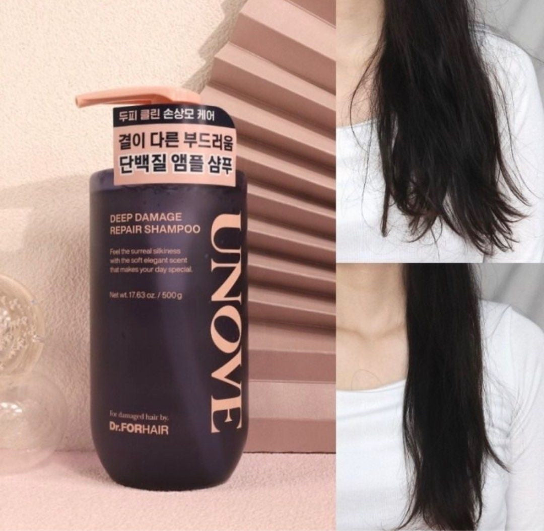 新香味✨受損毛躁髮修護專家 💇🏼♀️ | UNOVE 深層損傷修復蛋白氨基酸精華洗髮液💫 | Olive Young 長佔銷量NO.1🏆l