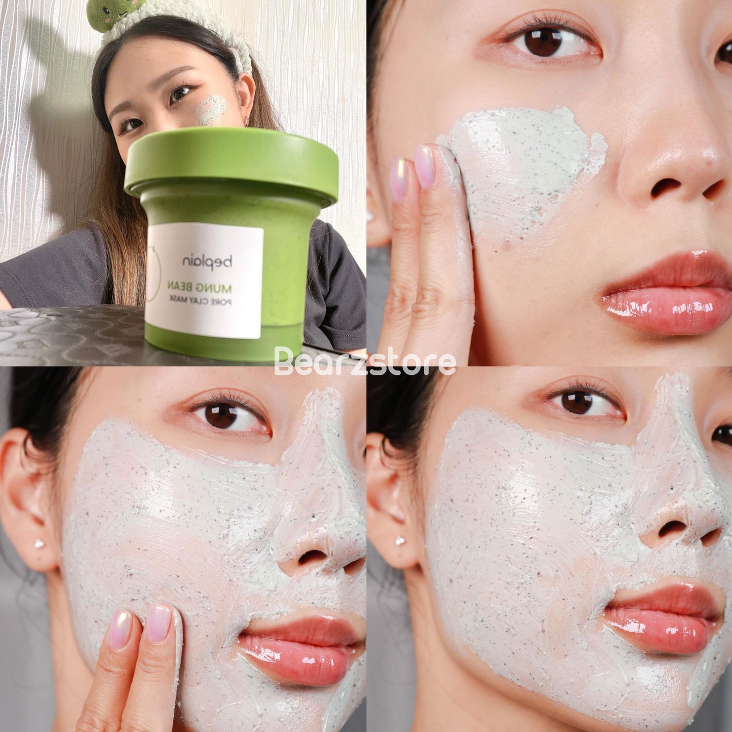 三分鐘淨化毛孔|Beplain Mung Bean Pore Clay Mask |綠豆酵素毛孔清潔泥膜120ml | Leo 同 beplain 共同設計開發💫