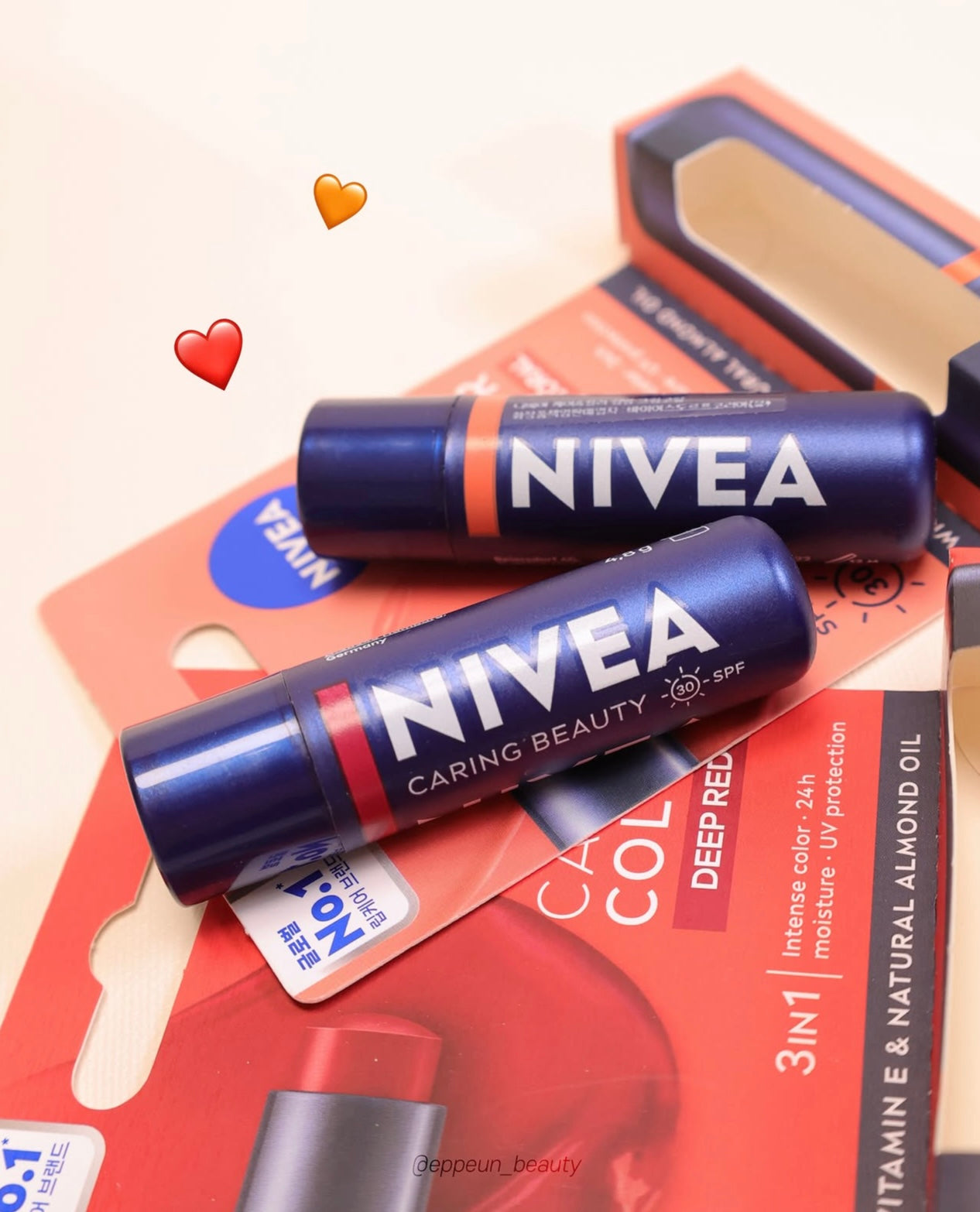 NIVEA SPF30 防曬偽素顏透亮水潤護唇膏❤️