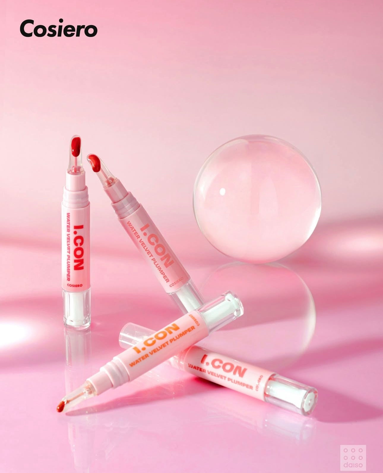 共12色!Cosiero x Daiso 多功能彩妝棒&水感絲絨唇釉系列