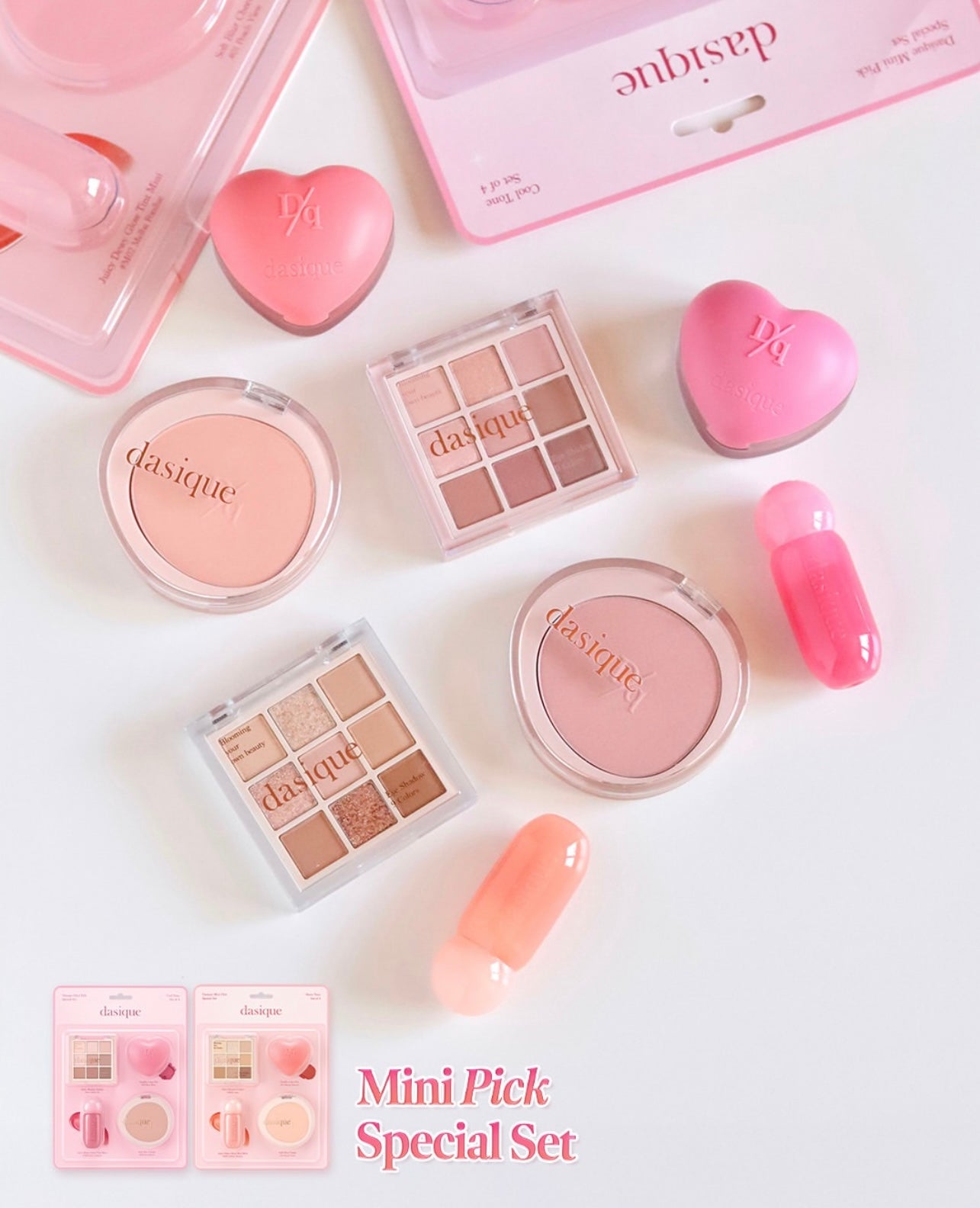 Dasique Mini Pick Special Set人氣彩妝套組4件套💖 全面妝容一盒搞定!